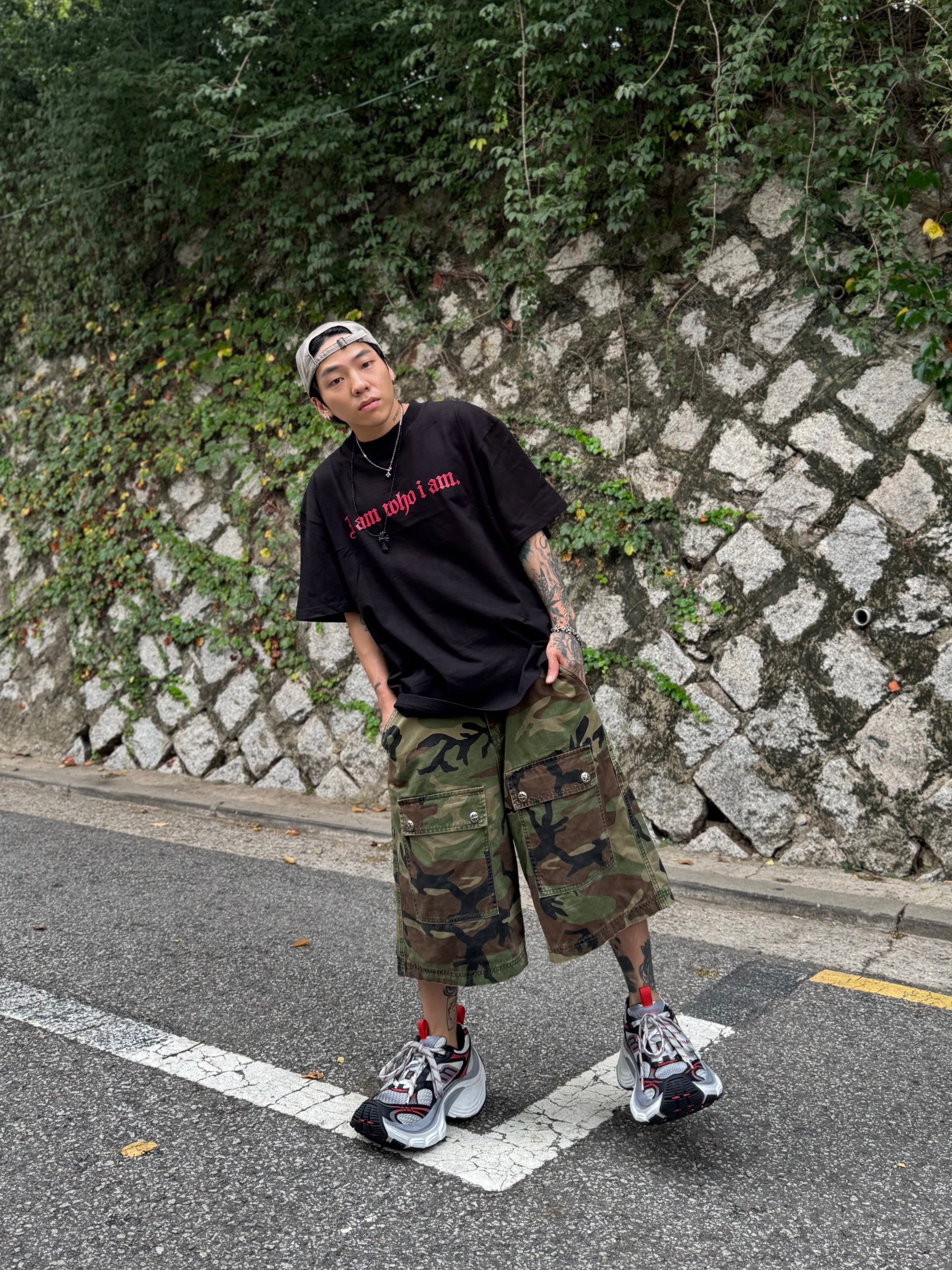 Balenciaga 10XL Sneakers Grey White Red, [KREAM Exclusive] Aoiro 6-Panel Bone A/N Cap Mud 착용 스타일 - 2