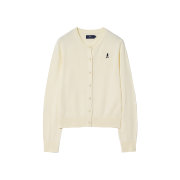 Yale Women's Comfort Wool Round Cardigan Ivory