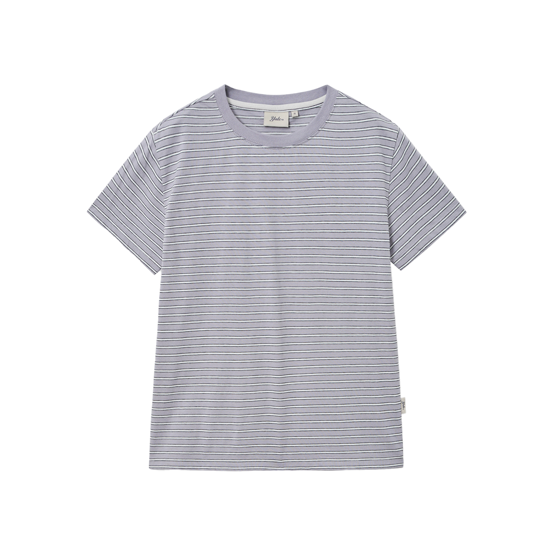 예일 우먼즈 멀티 스트라이프 반팔티셔츠_그레이(Yale Women's Multi Stripe Short Sleeve Grey)
