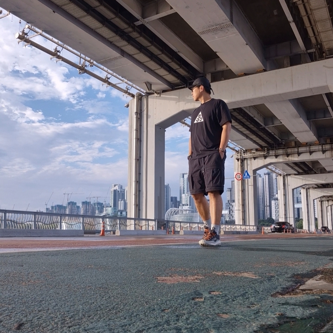 Nike ACG Trail Cap Black, Nike ACG Dri-Fit T-Shirt Black - Asia 착용 스타일 - 2