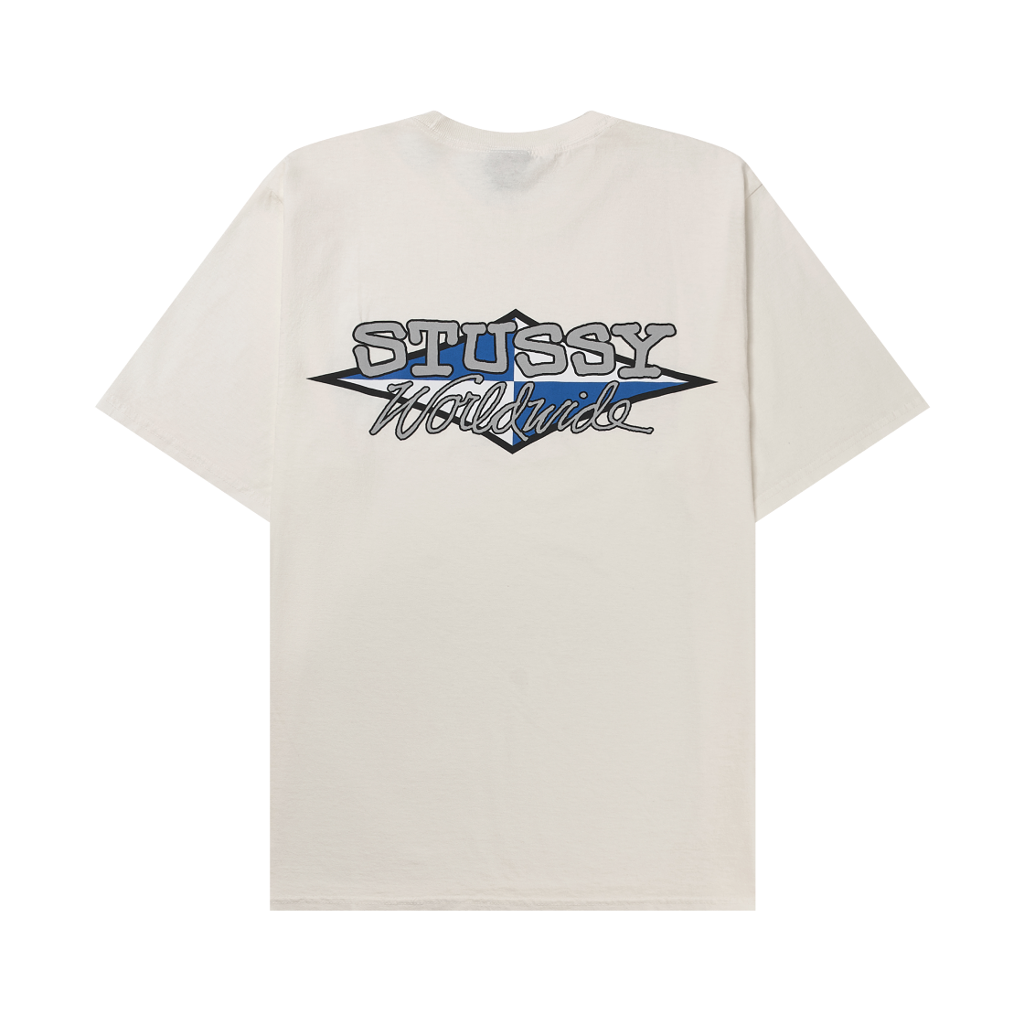 스투시 월드와이드 다이아몬드 티셔츠 피그먼트 다이드 내츄럴(Stussy Worldwide Diamond T-Shirt Pigment Dyed Natural) - 1