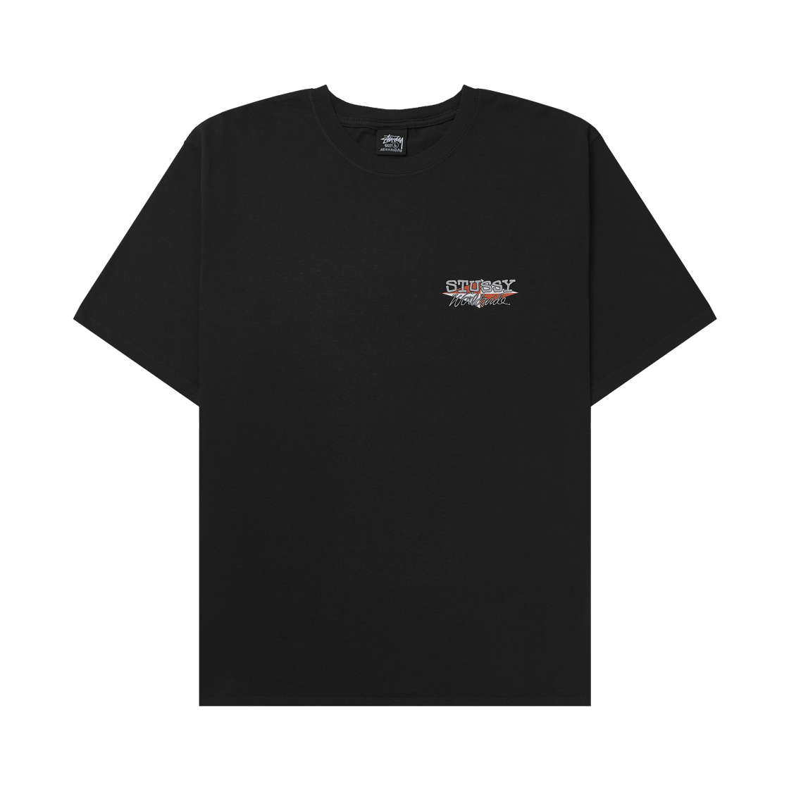 스투시 월드와이드 다이아몬드 티셔츠 피그먼트 다이드 블랙(Stussy Worldwide Diamond T-Shirt Pigment Dyed Black) - 2