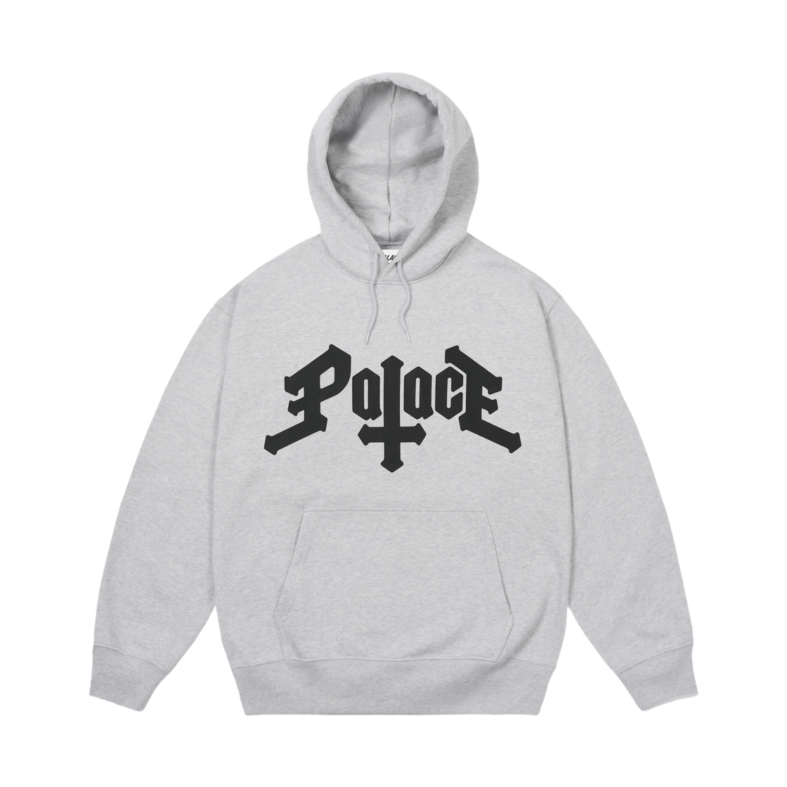 - Palace Cross Hood Grey Marl - 25FW