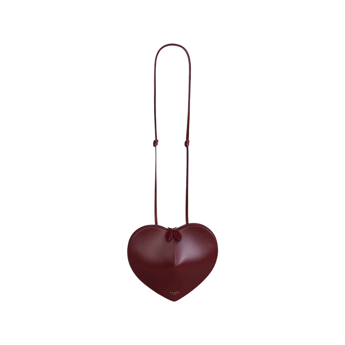 알라이아 르 쾨르 카프스킨 백 가넷 레드(Alaia Le Cœur Bag in Calfskin Garnet Red)