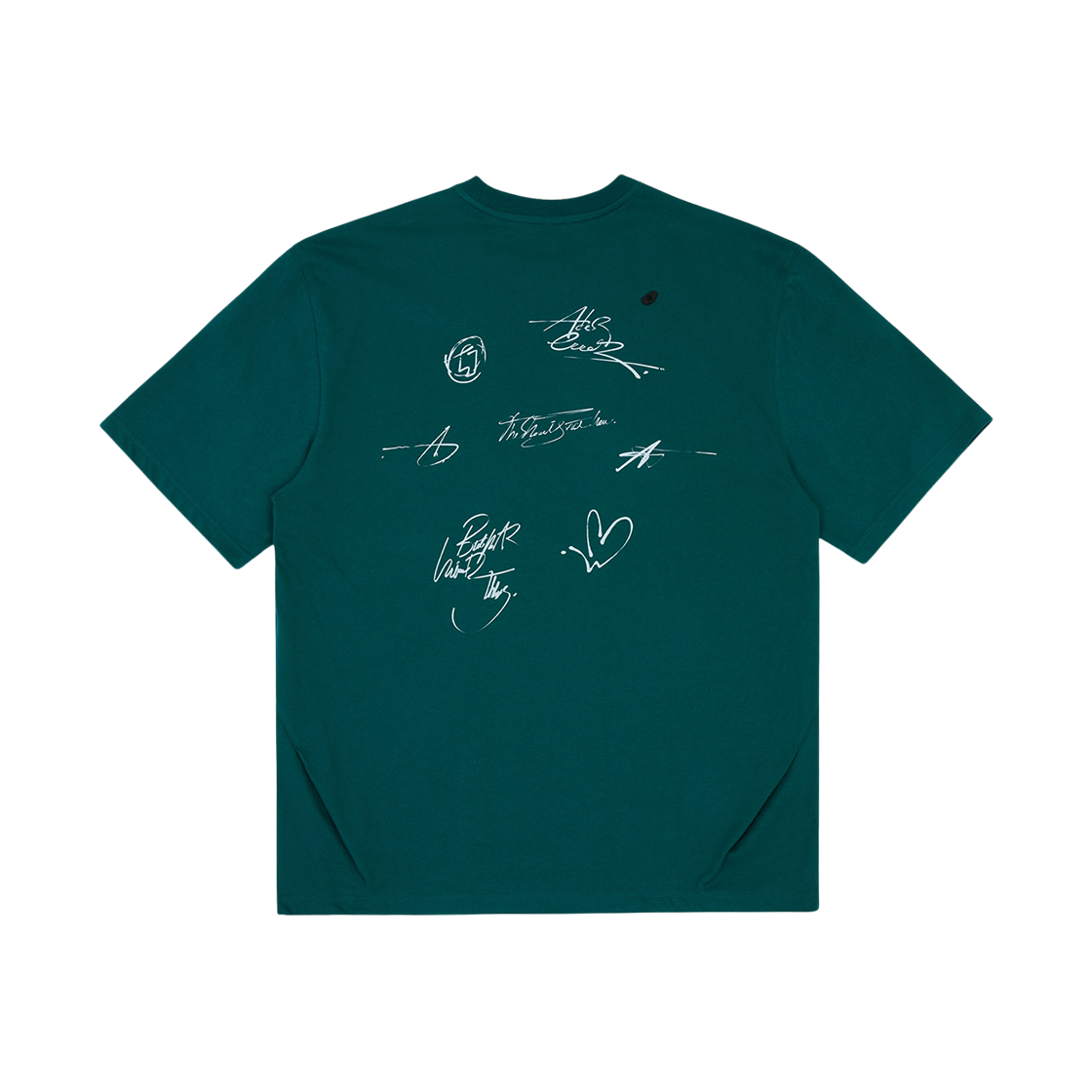 아더에러 트윙클 하트 로고 티셔츠 그린(Ader Error Twinkle Heart Logo T-Shirt Green) - 2