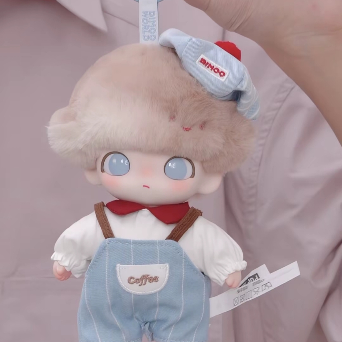 Pop Mart Dimoo Crush On Coffee Series Vinyl Plush Blister Pack 착용 스타일 - 2