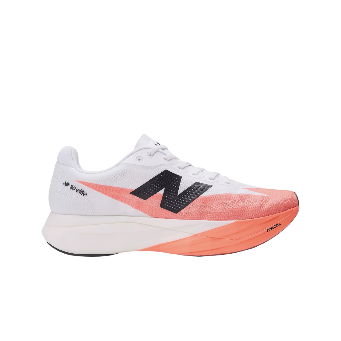 뉴발란스 퓨어셀 SC 엘리트 v5 얼젠트 레드 화이트 블랙 - D 스탠다드(New Balance FuelCell SC Elite v5 Urgent Red White Black - D Standard)