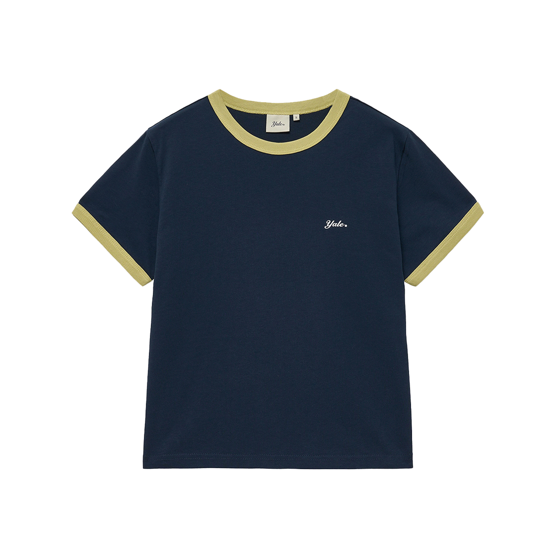 예일 우먼즈 링거 티셔츠_네이비(Yale Women's Ringer T-Shirt Navy) - 1