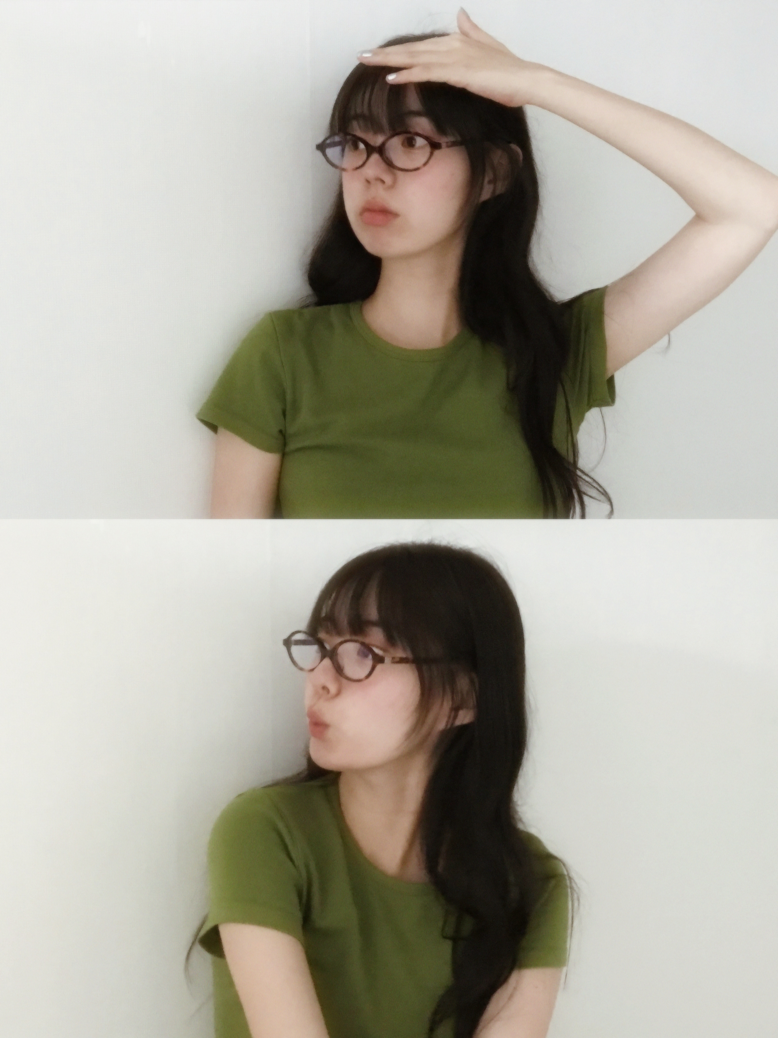 (W) Miu Miu Regard Sunglasses Blue Lenses Honey Tortoiseshell Acetate Standard fit 착용 스타일 - 1