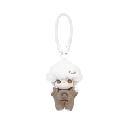 Pop Mart Dimoo Crush On Coffee Series Soft Faced Plush Keychain Coconut Latte (Opened Case)
