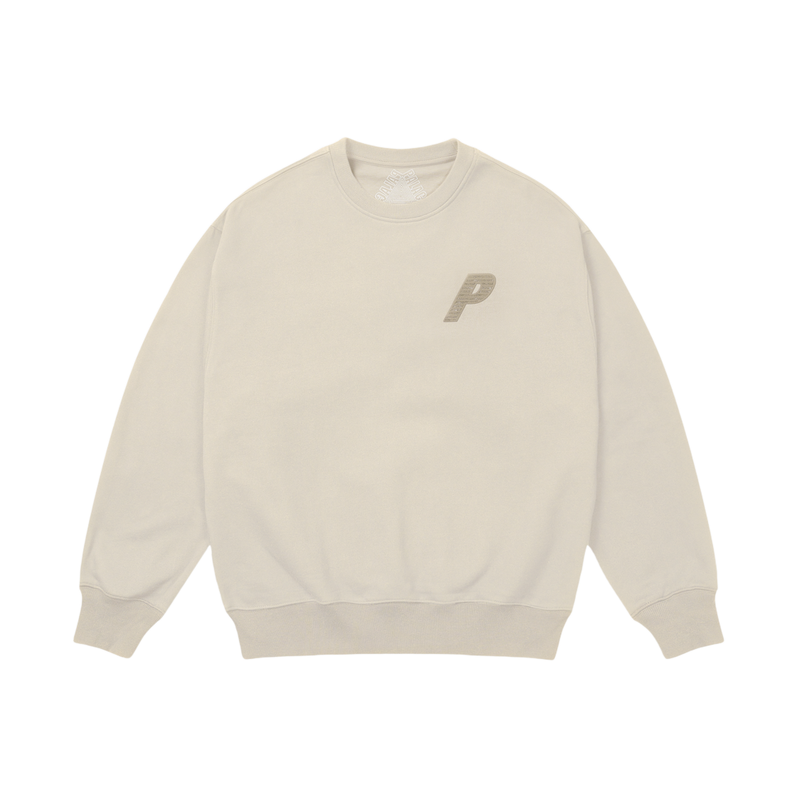팔라스 P3 체인 퍼프 크루 스토니 그레이 - 25FW(Palace P3 Chain Puff Crew Stoney Grey - 25FW) - 1