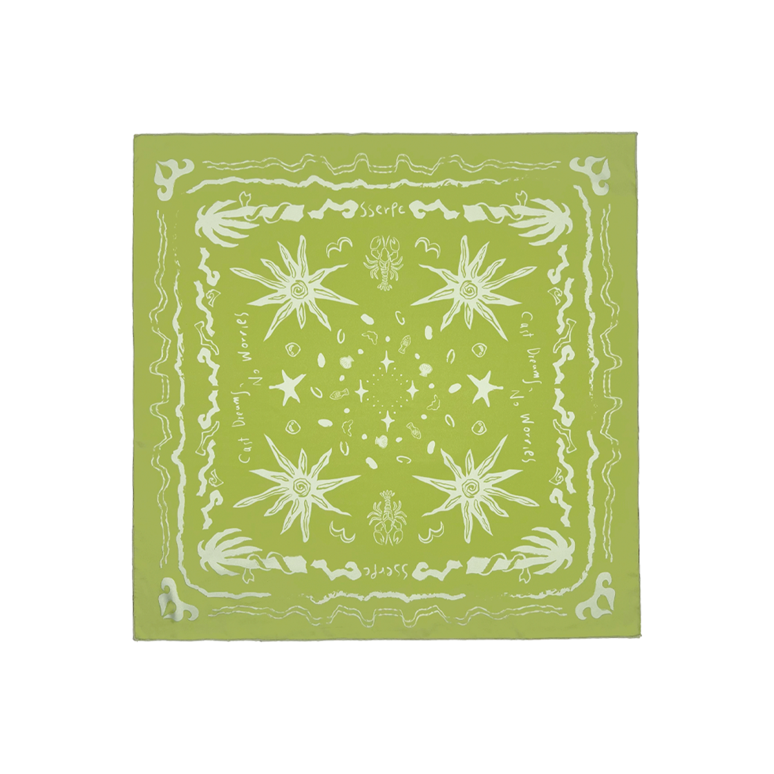 쎄르페 캐스트 드림 노 워리스 스카프 라이트 그린(SSERPE Cast Dreams No Worries Scarf Light Green)