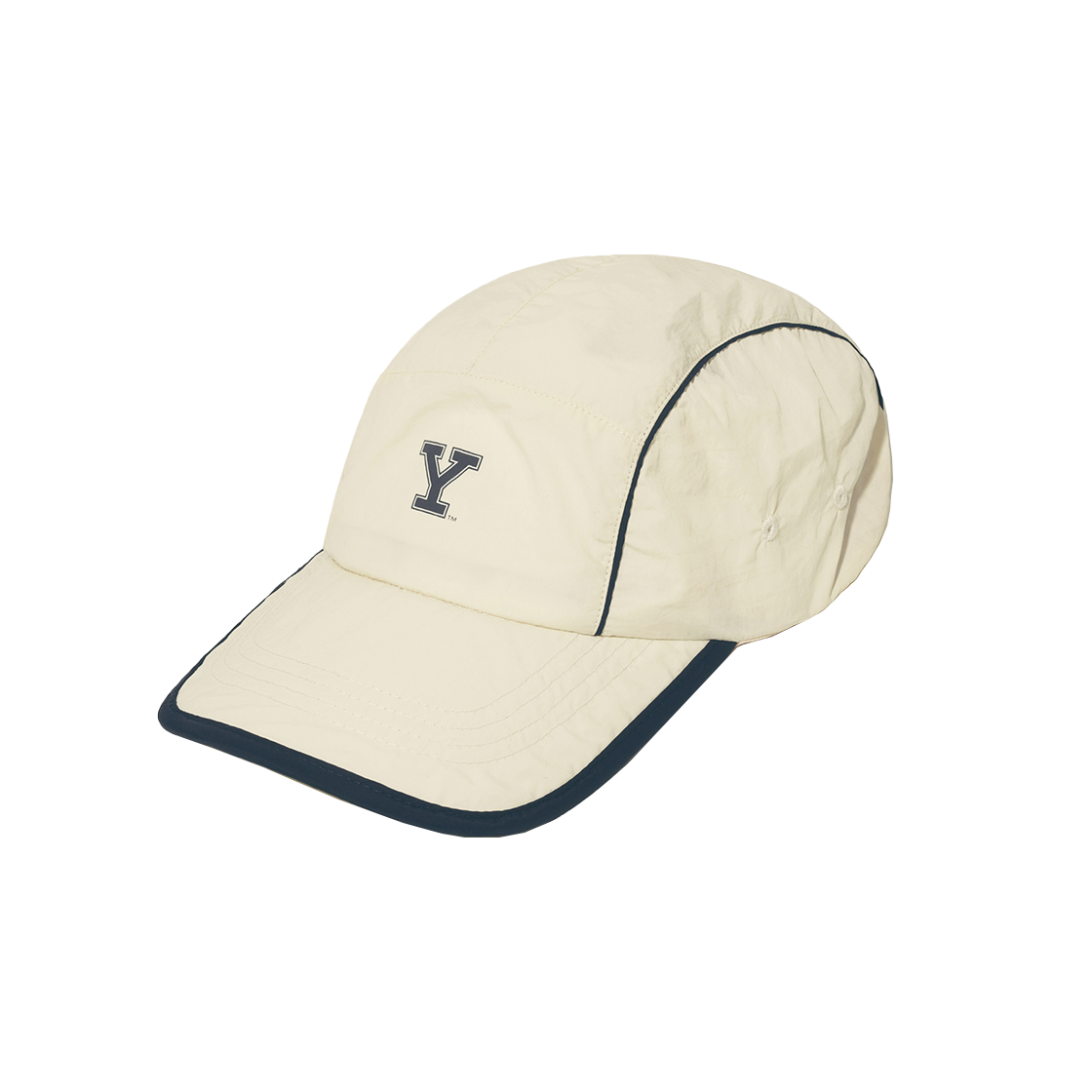 YFX2CA305AIV Yale Athletic Y Logo Running Camp Cap Ivory