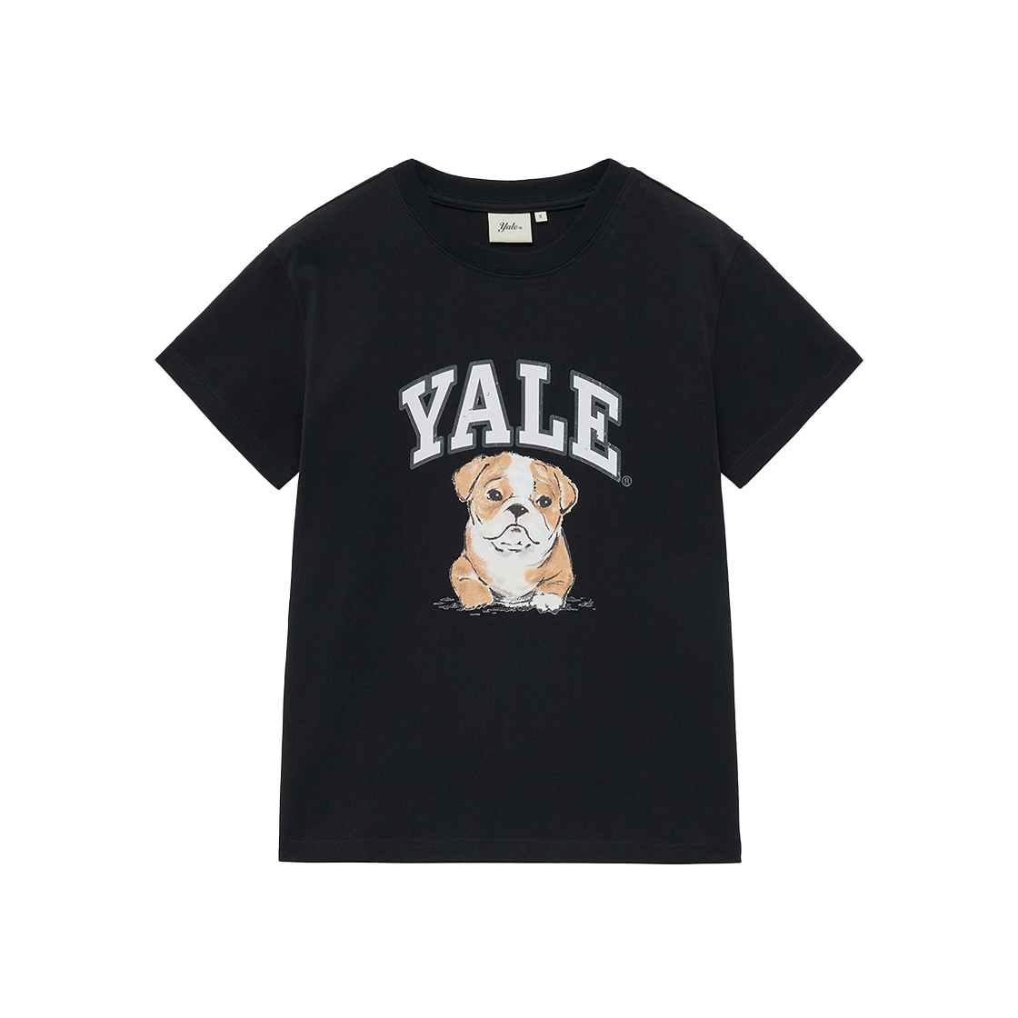 예일 우먼즈 빈티지 댄 반팔티셔츠_블랙(Yale Women's Vintage Dan Short Sleeve Black)