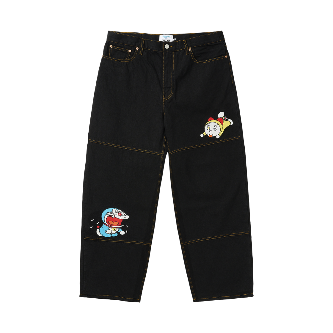 팔라스 x 도라에몽 P90 진 블랙 스톤 워시 - 25FW(Palace x Doraemon P90 Jean Black Stone Wash - 25FW)