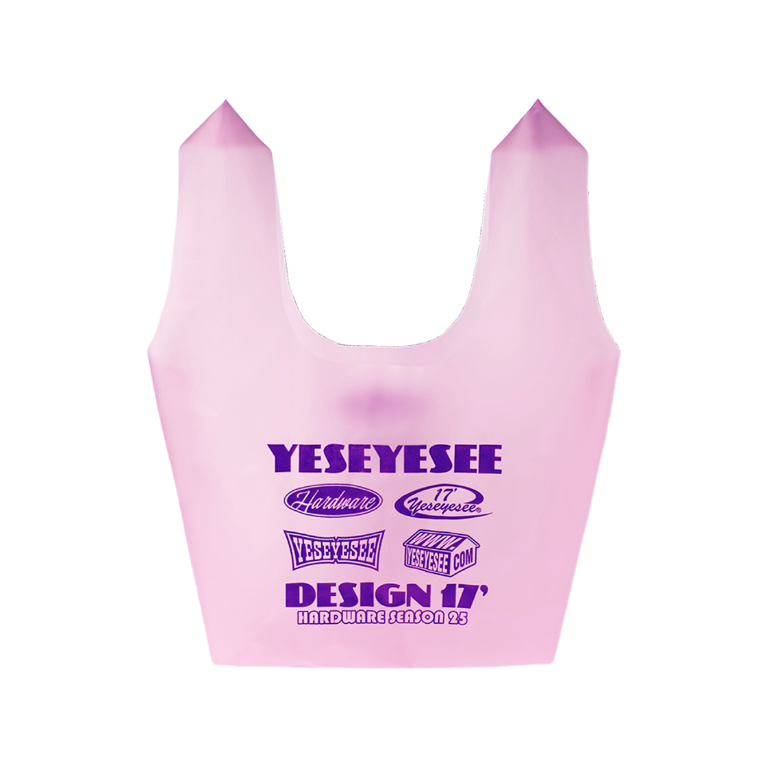 예스아이씨 예스 우레탄 마켓 백 핑크(YESEYESEE Y.E.S Urethane Market Bag Pink)