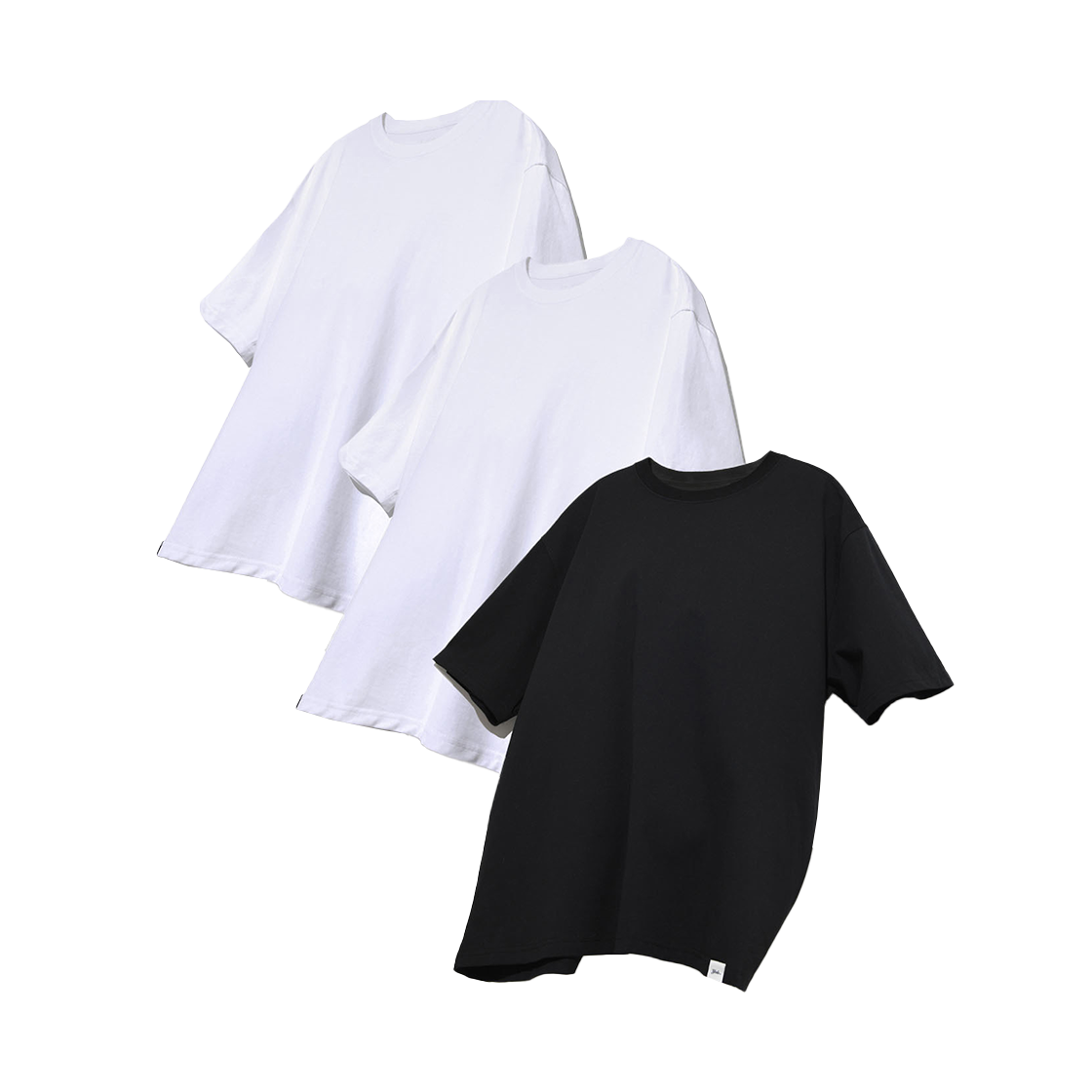 예일 [3PACK] 컴포트 티 화이트/블랙(Yale [3PACK] Comfort T-Shirt White/Black) - 1