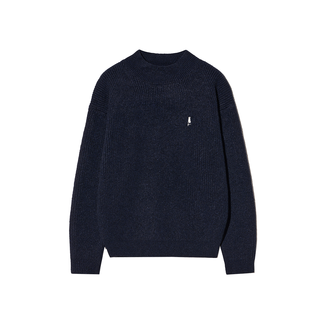 예일 부클레 모크넥 니트_네이비(Yale Buccle Mock Neck Crop Knit Navy) - 1