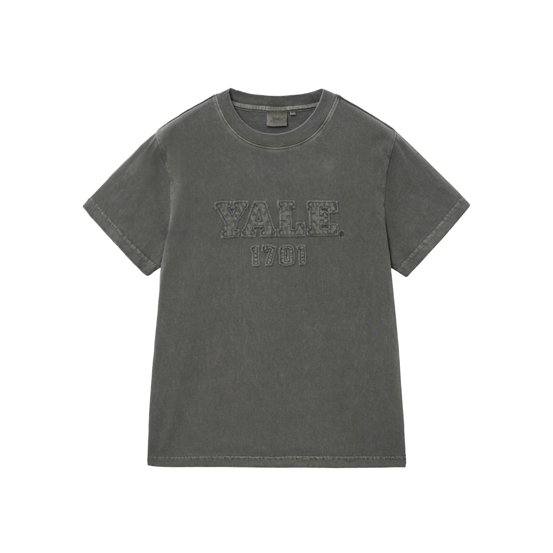 예일 우먼즈 피그먼트 아플리케 티셔츠_차콜(Yale Women's Pigment Applique T-Shirt Charcoal)