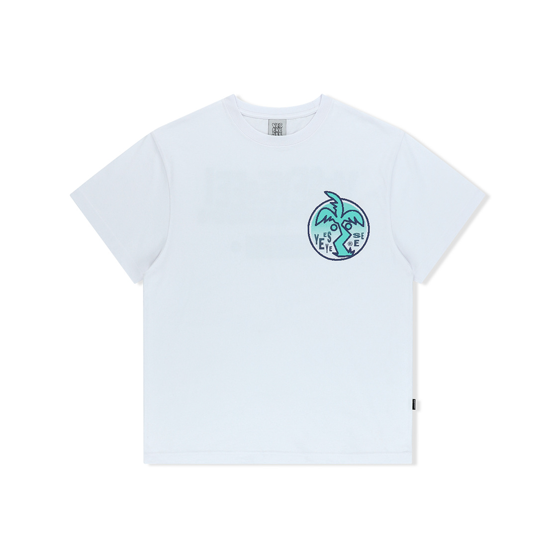 YS251TTSST04WHT YESEYESEE Y.E.S Palm Tree Tee White
