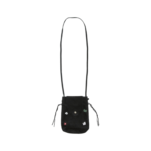 HK5RBG0701B0 Polyteru HANK Suede Mini Bag Black