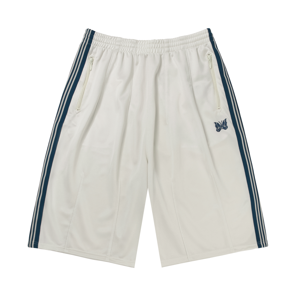 QV1596 Needles x LHP Track Shorts Poly Smooth White