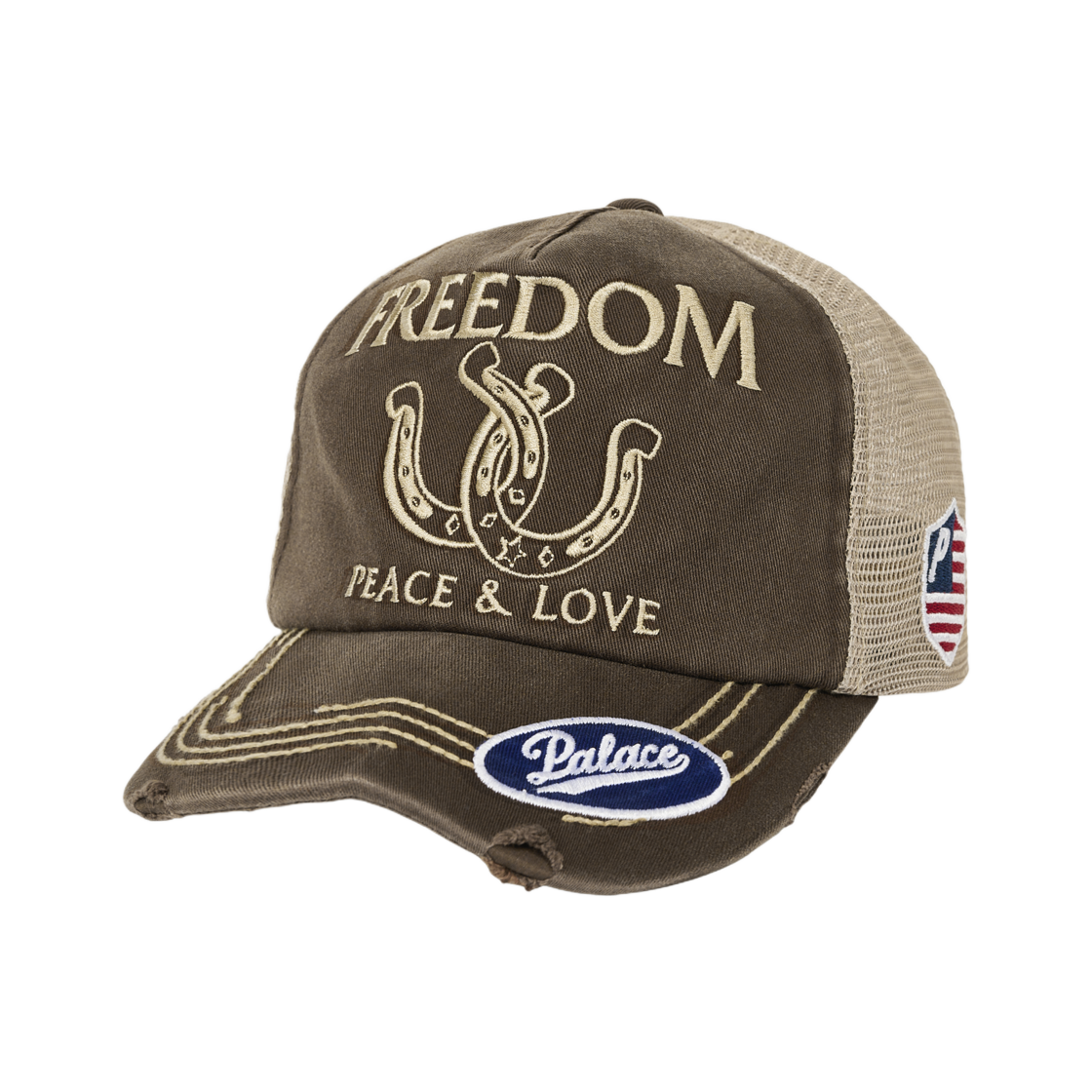 팔라스 프리덤 디스트레스드 트러커 폭스 - 25FW(Palace Freedom Distressed Trucker Fox - 25FW)