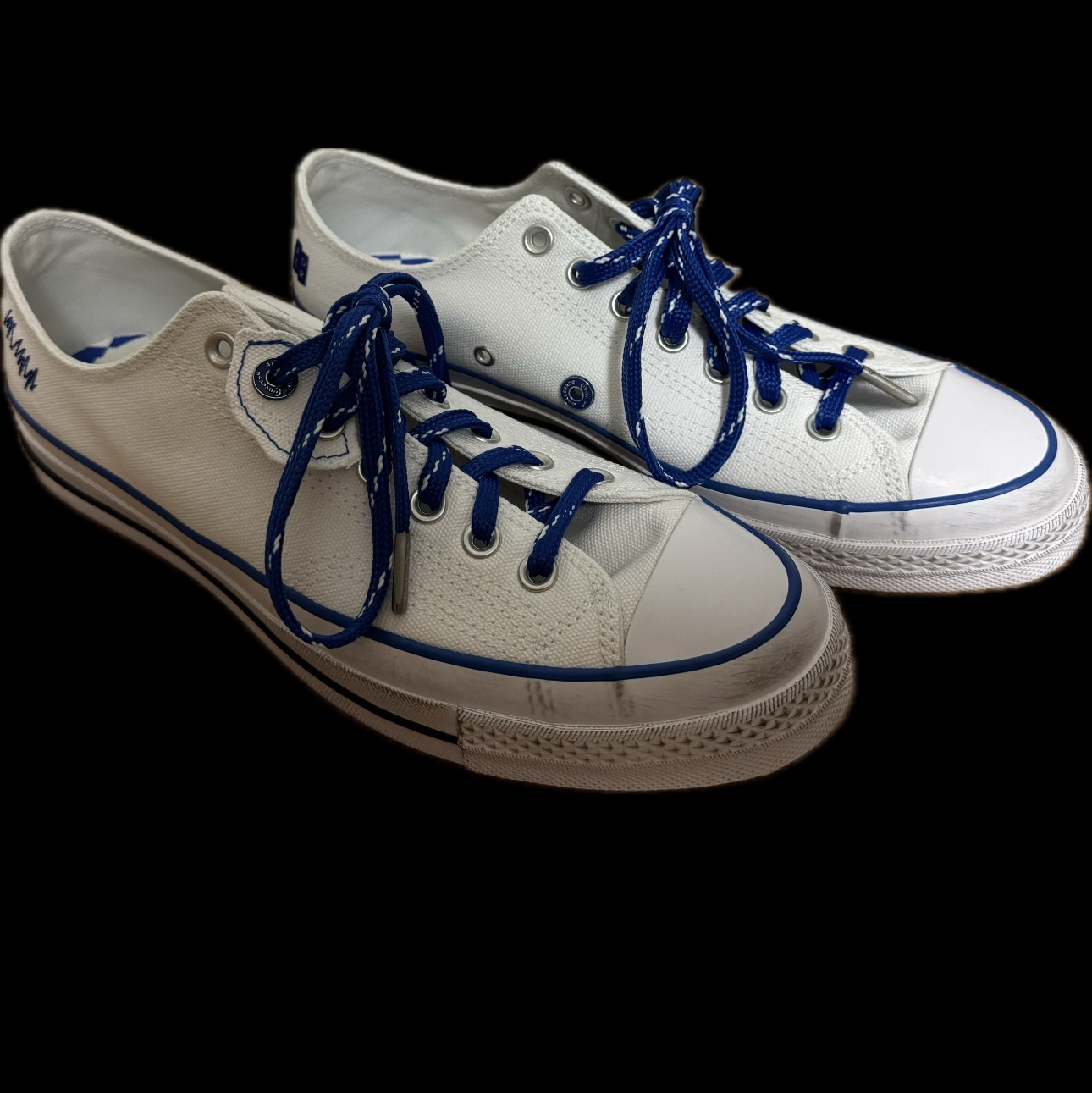 Converse x Ader Error Sig; Chuck 70 Low White Blue 착용 스타일 - 2