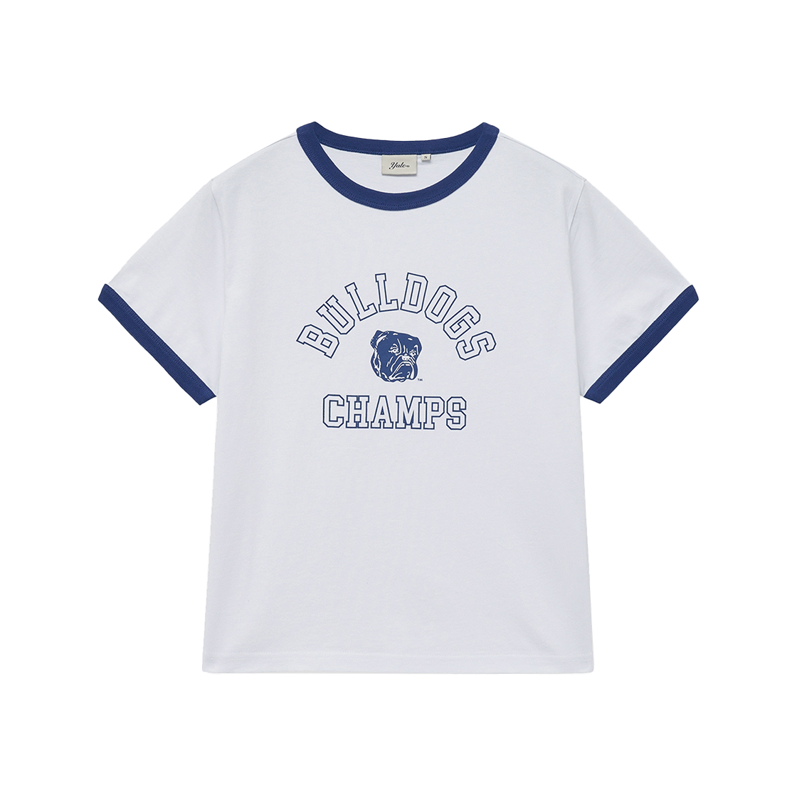 예일 빈티지 불독스 링거 티셔츠_화이트(Yale Vintage Bulldogs Ringer T-Shirt White) - 1