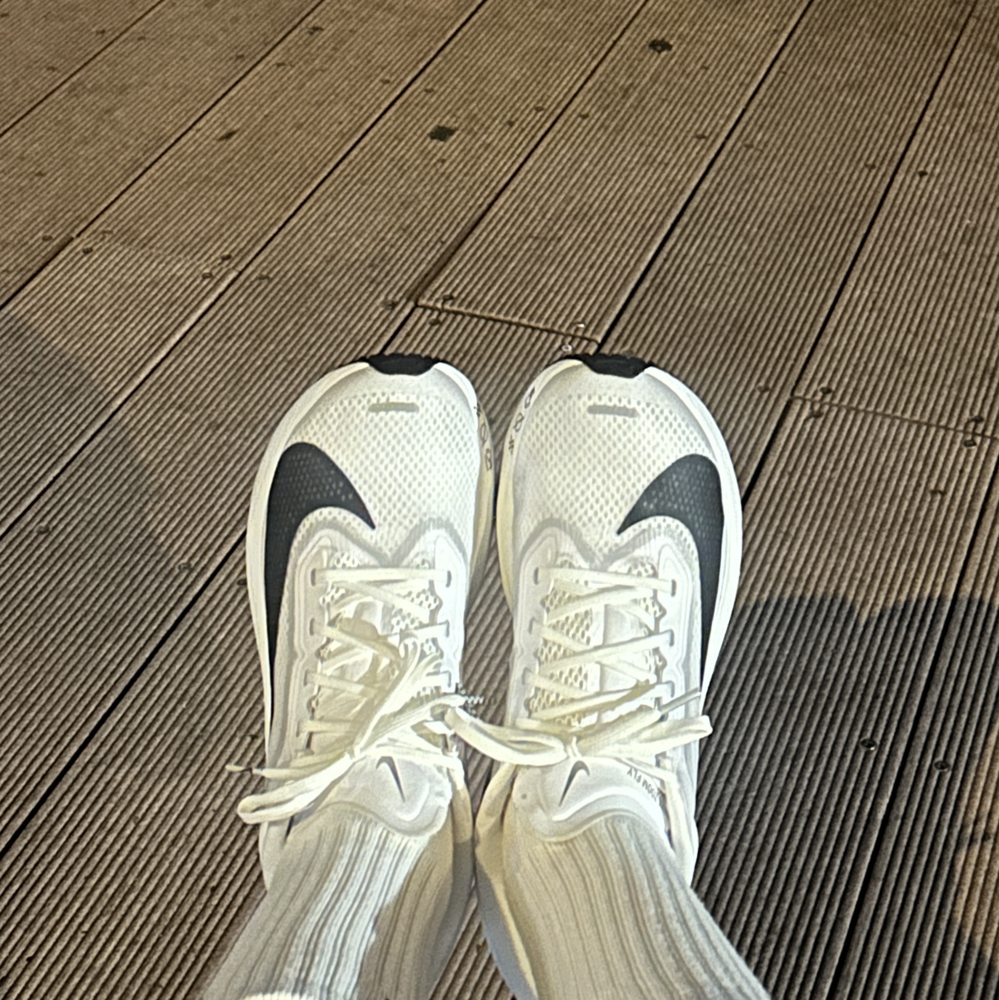 Nike Zoom Fly 6 White Pure Platinum 착용 스타일