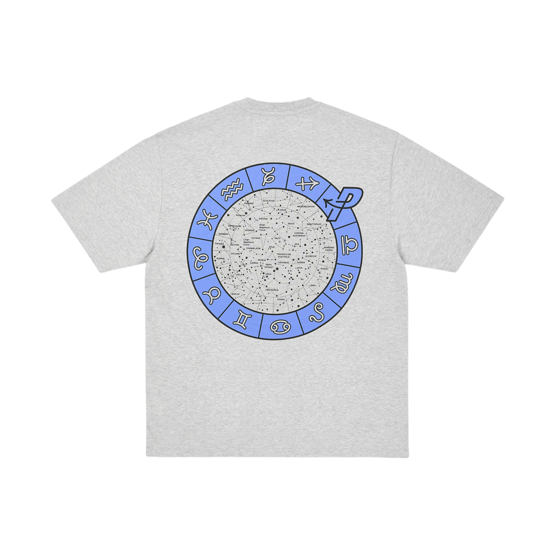 팔라스 네비게이션 티셔츠 그레이 말 - 25FW(Palace Navigation T-Shirt Grey Marl - 25FW) - 2