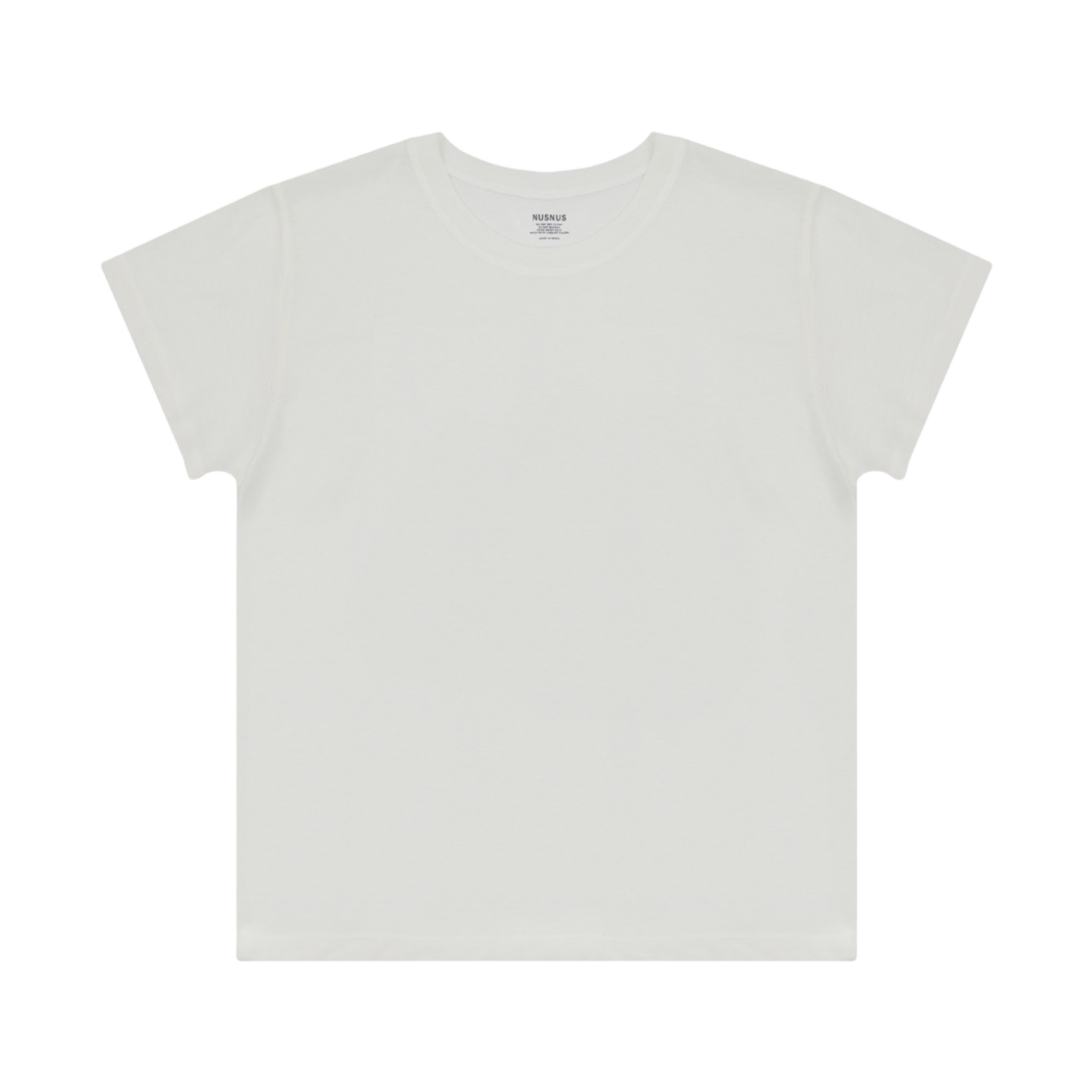 (W) 누스누스 캐시미어 티셔츠 아이보리((W) Nusnus Cashmere T-Shirt Ivory)