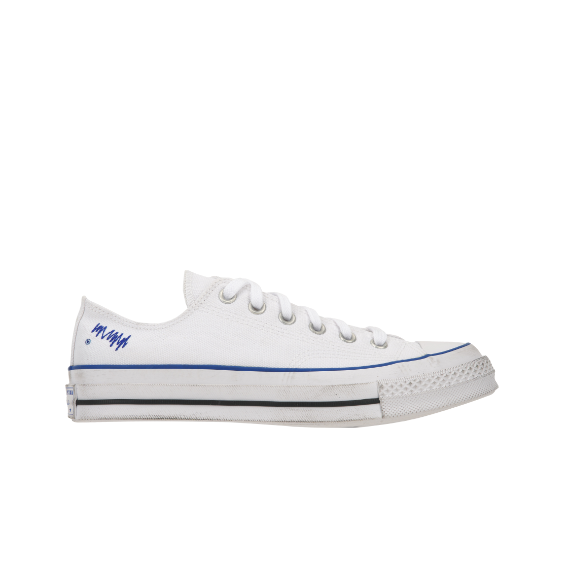 컨버스 x 아더에러 시그니피컨트 척 70 로우 화이트 블루(Converse x Ader Error Sig; Chuck 70 Low White Blue)