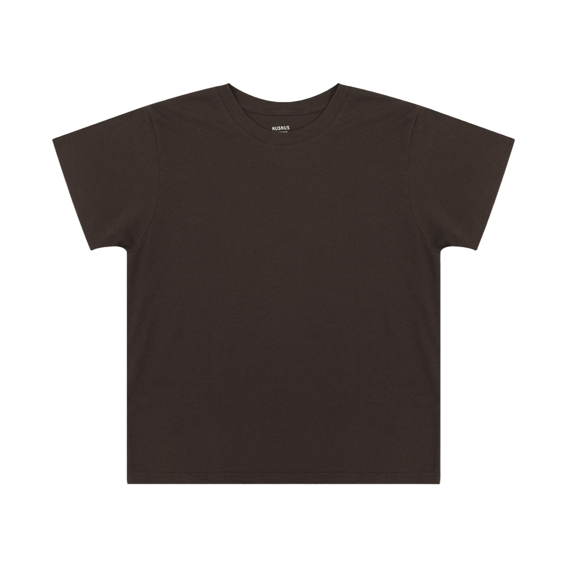 (W) 누스누스 퓨어 스트레치 티셔츠 초콜릿 브라운((W) Nusnus Pure Stretch T-shirt Chocolate Brown)