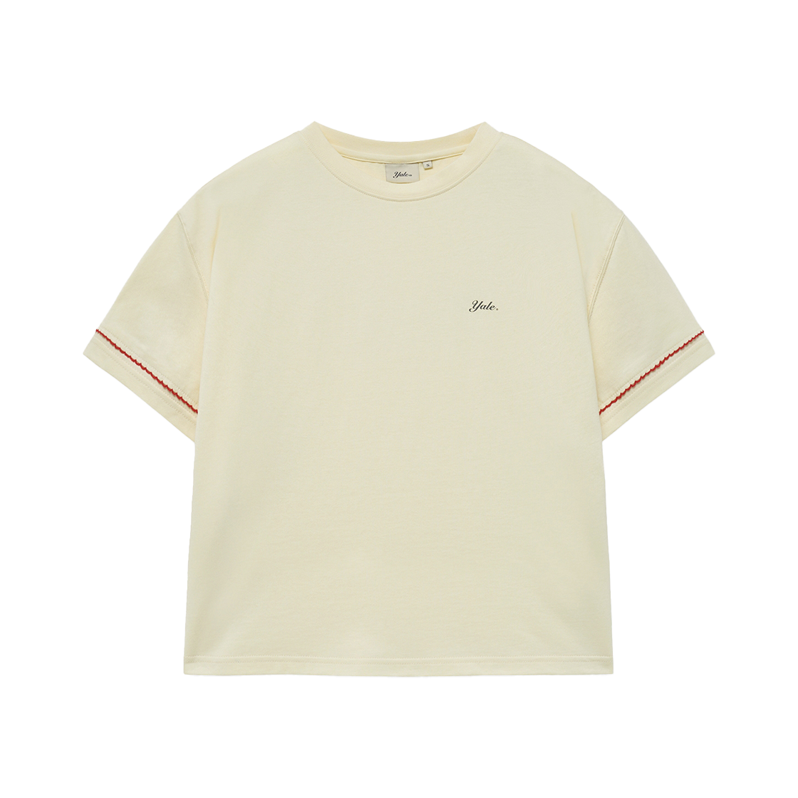 예일 우먼즈 스티치 포인트 티셔츠_옐로우(Yale Women's Stitch Point T-Shirt Yellow) - 1