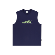 YESEYESEE Y.E.S Title Sleeveless Light Navy