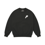 Palace P3 Chain Puff Crew Black - 25FW