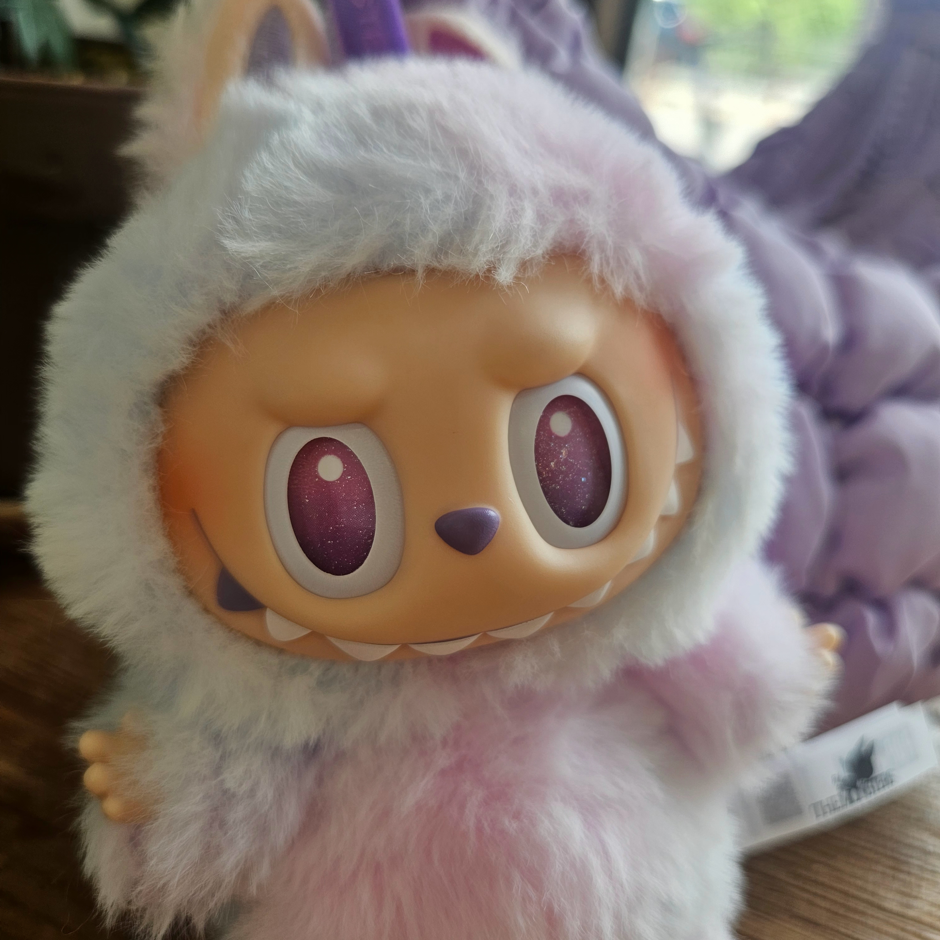 Pop Mart Labubu The Monsters Highlight Series Luck Keyring (Opened Case), COS Quilted Micro Bag Purple 착용 스타일 - 2
