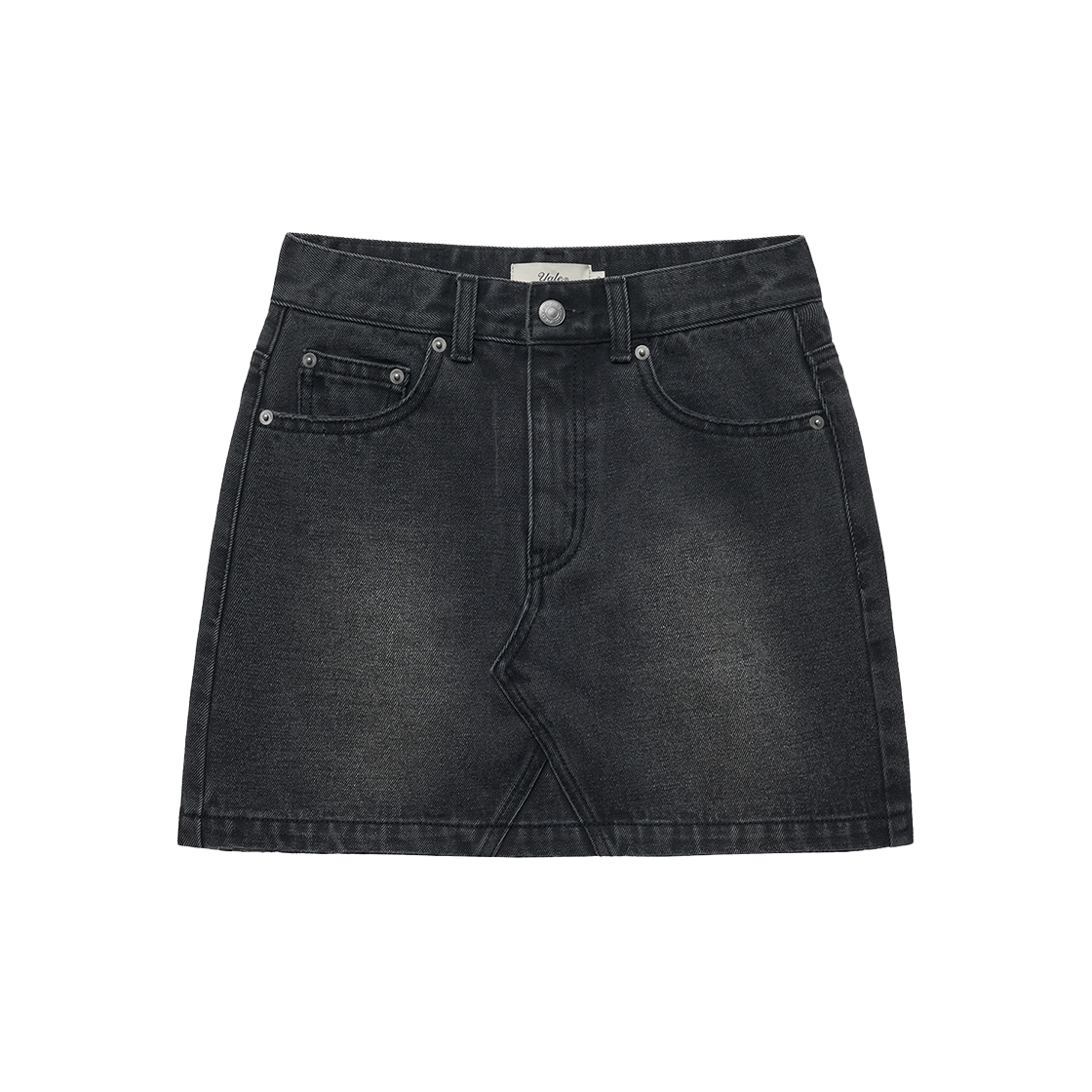 YFM1DK201ACH Yale Denim Mini Skirt Charcoal