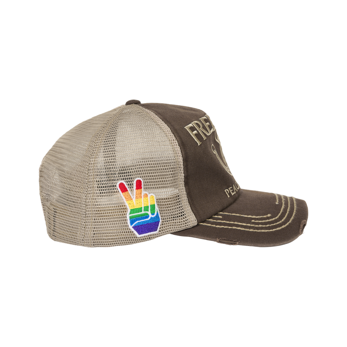 팔라스 프리덤 디스트레스드 트러커 폭스 - 25FW(Palace Freedom Distressed Trucker Fox - 25FW) - 2