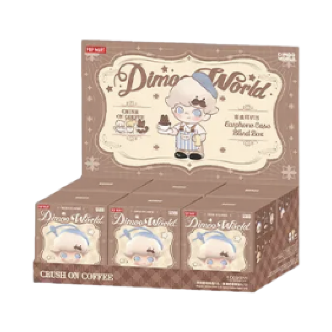 팝마트 디무 두근 두근 커피 시리즈 이어폰 케이스 미개봉 랜덤박스 (6개입)(Pop Mart Dimoo Crush On Coffee Series Earphone Case Sealed Case (6 Blind Boxes))