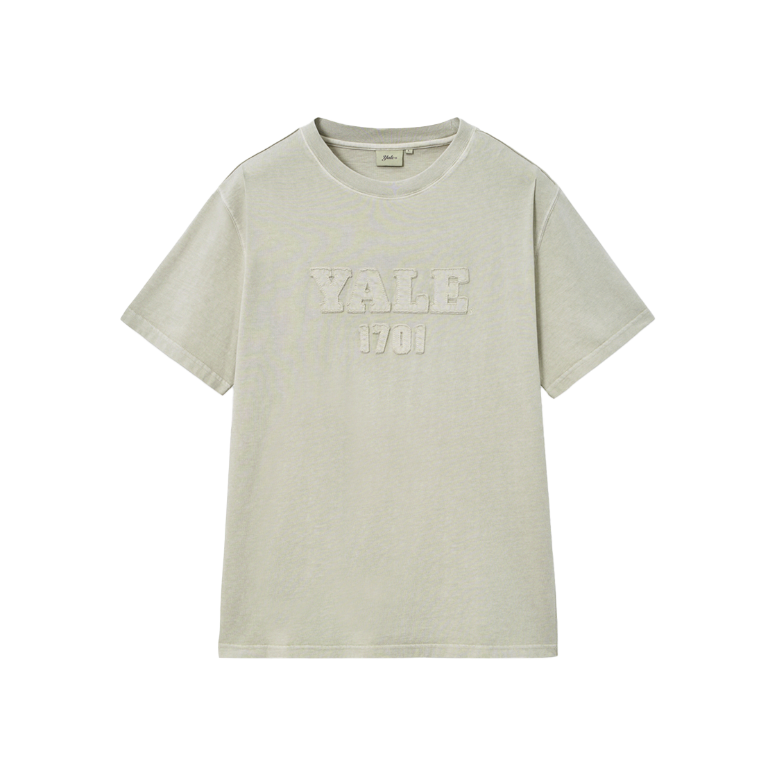 예일 피그먼트 아플리케 티셔츠_아이보리(Yale Pigment Applique T-Shirt Ivory) - 1