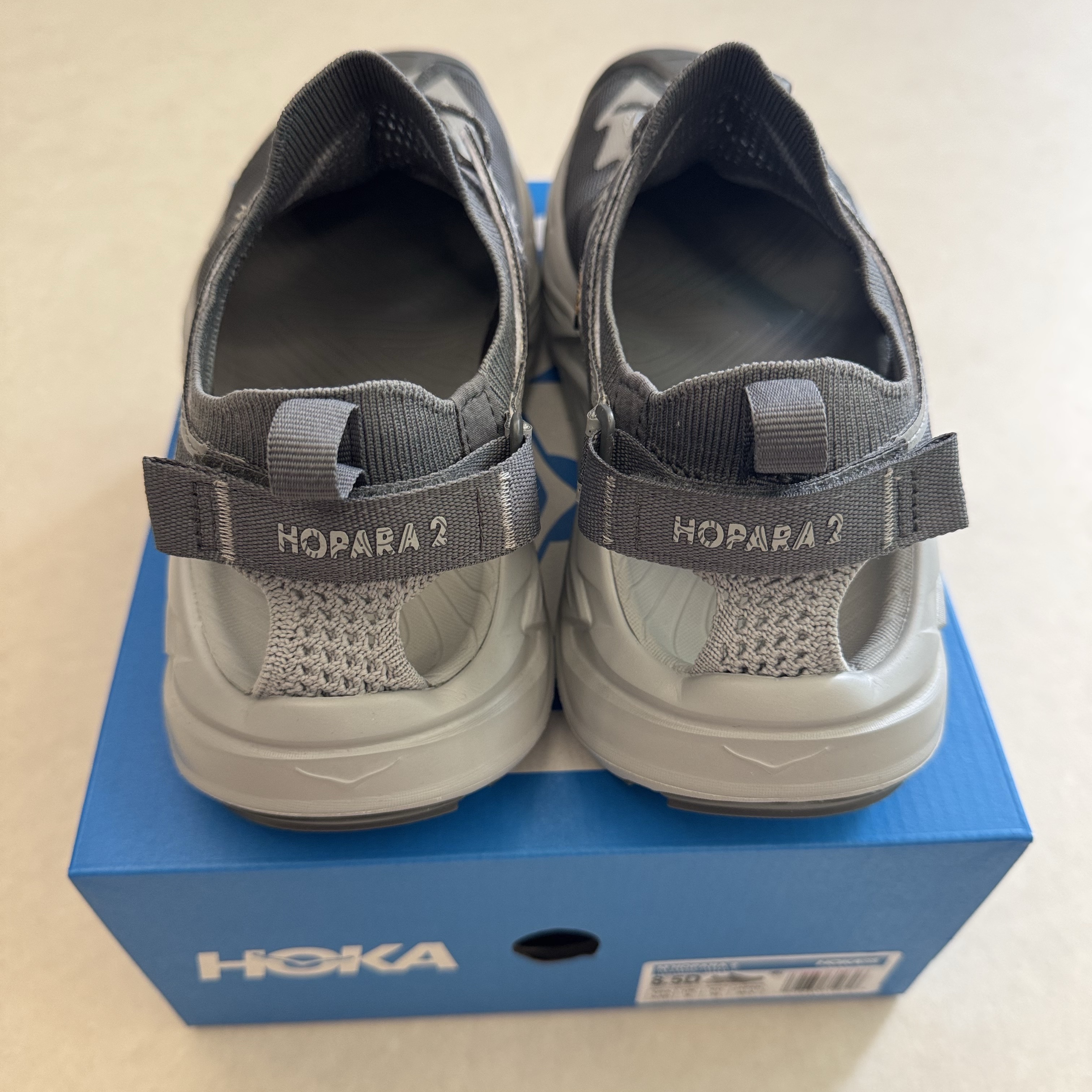 Hoka Hopara 2 Satellite Grey Stellar Grey 착용 스타일 - 4