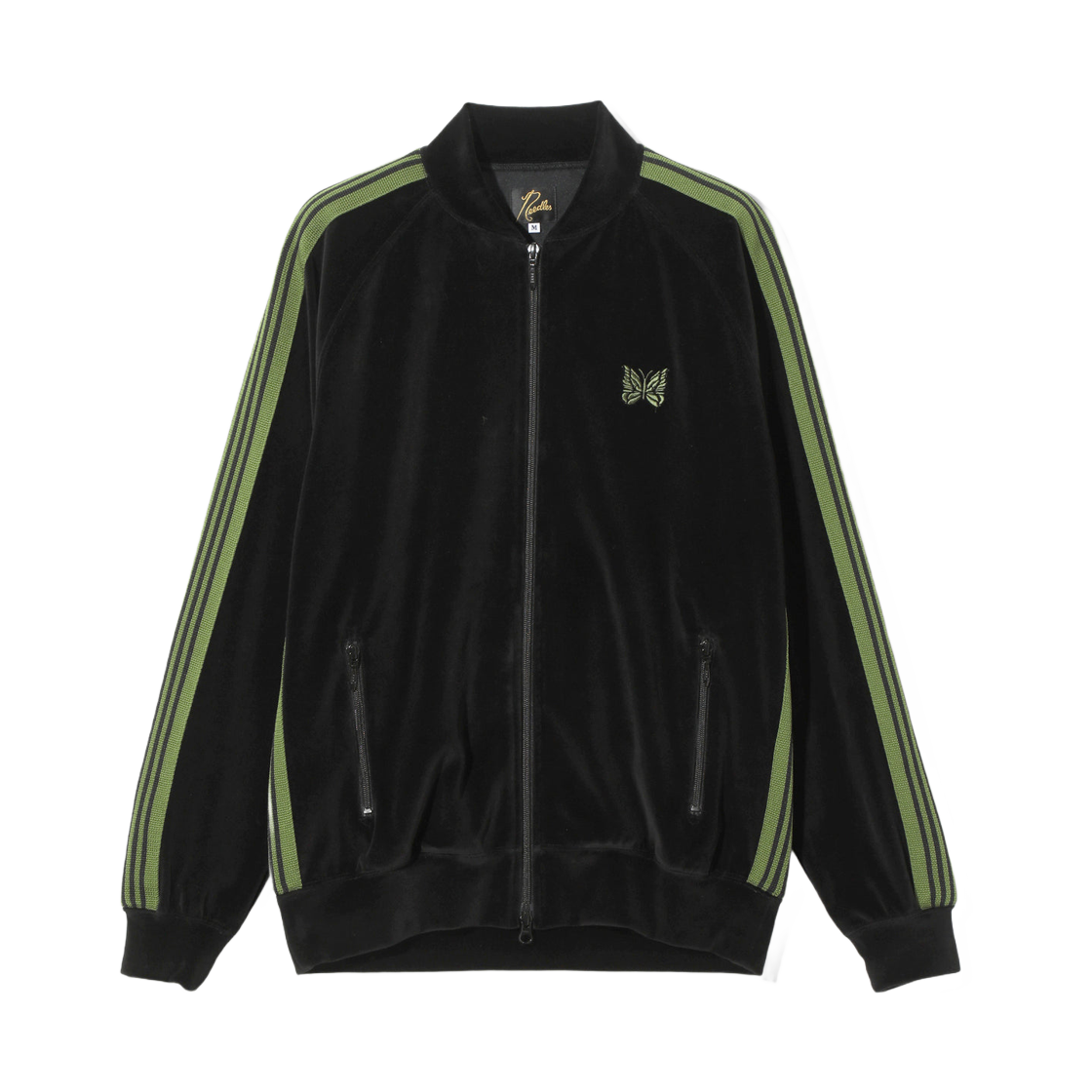 니들스 립 칼라 트랙 자켓 C/PE 벨루어 블랙(Needles Rib Collar Track Jacket C/PE Velour Black)