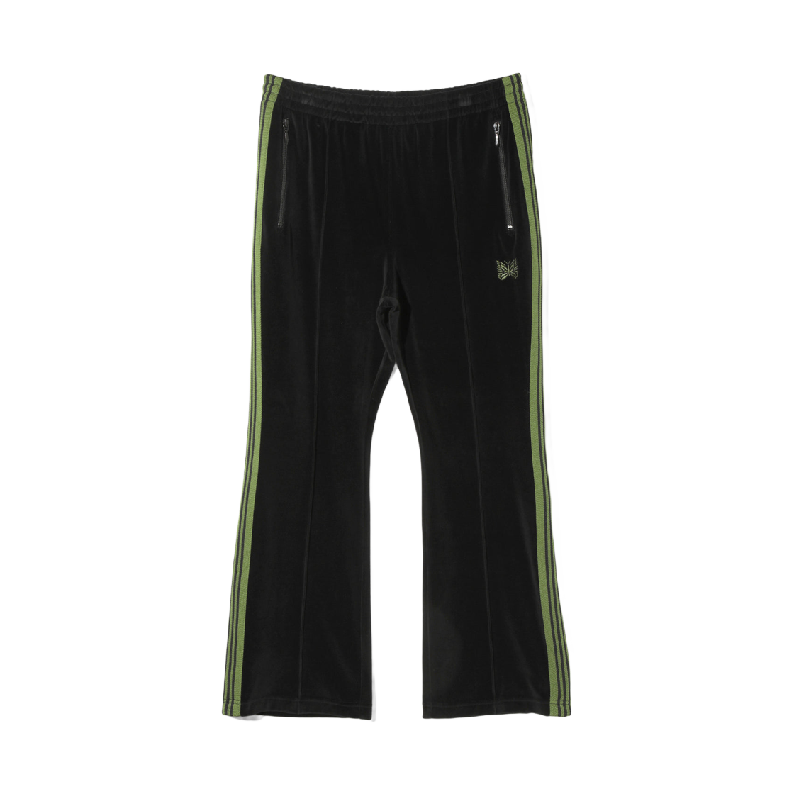 RW326C Needles Bootcut Track Pants C/PE Velour Black