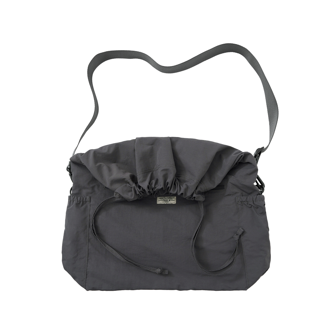 예일 드로우 스트링 크로스백_차콜(Yale Drawstring Crossbody Bag Charcoal)
