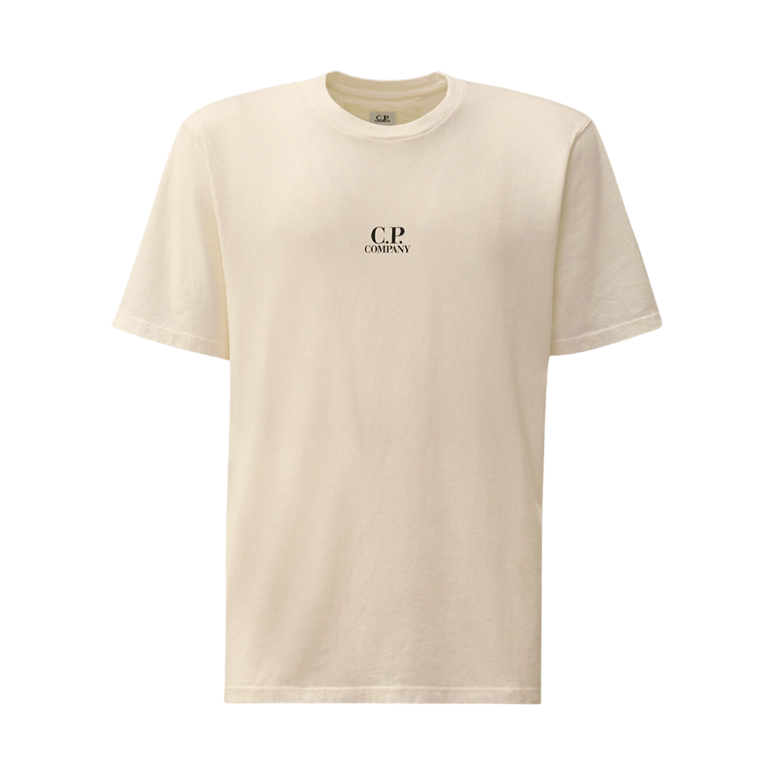18CMTS317A005431G103 C.P. Company 24/1 Jersey Artwork Logo T-Shirt Gauze White - 25SS