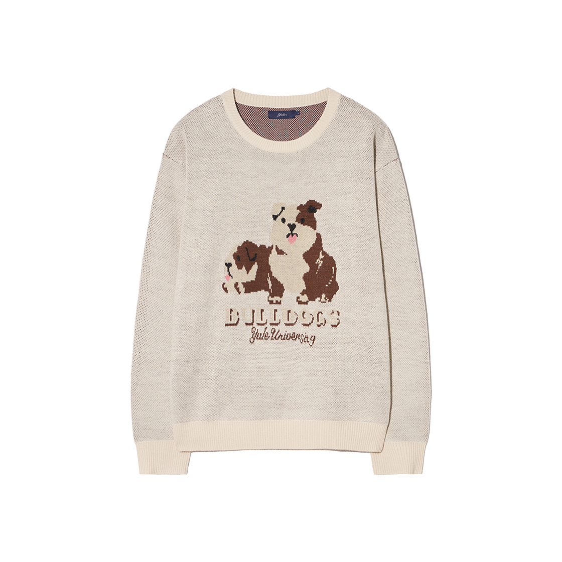 예일 베이비 불독스 라운드 니트_오트밀(Yale Baby Bulldogs Round Knit Oatmeal) - 1