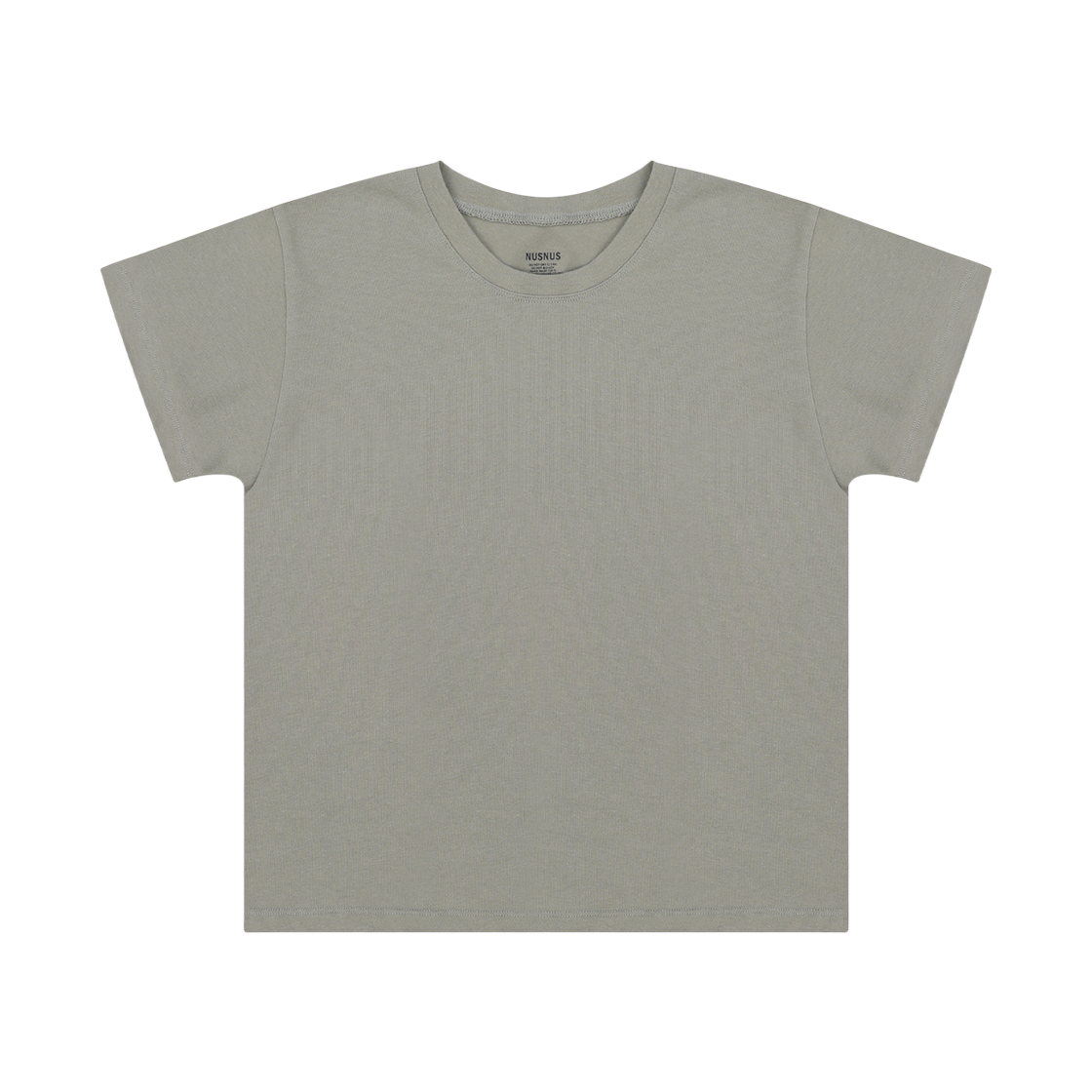 (W) 누스누스 퓨어 스트레치 티셔츠 애쉬 올리브((W) Nusnus Pure Stretch T-shirt Ash Olive)