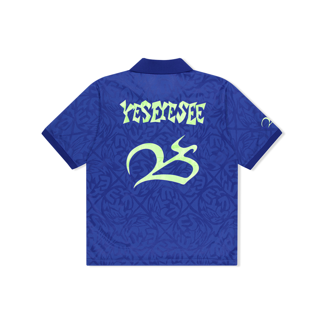 예스아이씨 예스 자카드 풋볼 티 블루(YESEYESEE Y.E.S Jacquard Football tee Blue) - 2